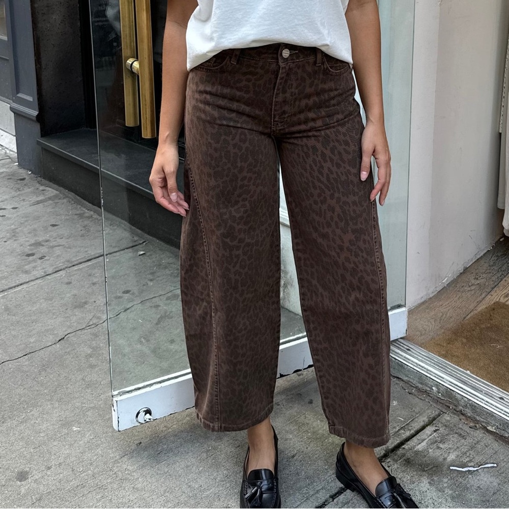 VIRAL DAMSON MADDER LEOPARD JEANS